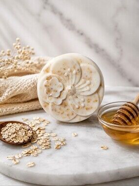 Handmade Shea Butter Oatmeal and Honey Soap